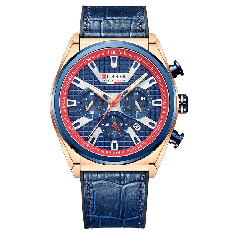 Φωτογραφία προϊόντος: Curren 8392 Blue Rose Gold Ανδρικό Ρολόι