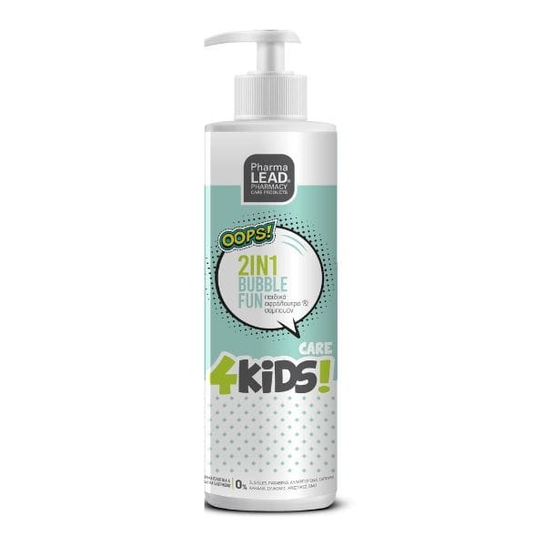 Φωτογραφία προϊόντος: PharmaLead Kids 2 in 1 Bubble Fun Shampoo + Shower Gel Παιδικό Αφρόλουτρο + Σαμπουάν 500 ml