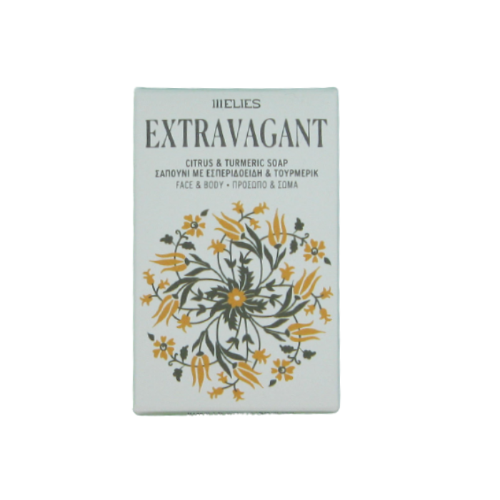 Φωτογραφία προϊόντος: 111 ELIES EXTRAVAGANT-Σαπούνι για πρόσωπο και σώμα με εσπερωειδή και κουρκουμά 100gr