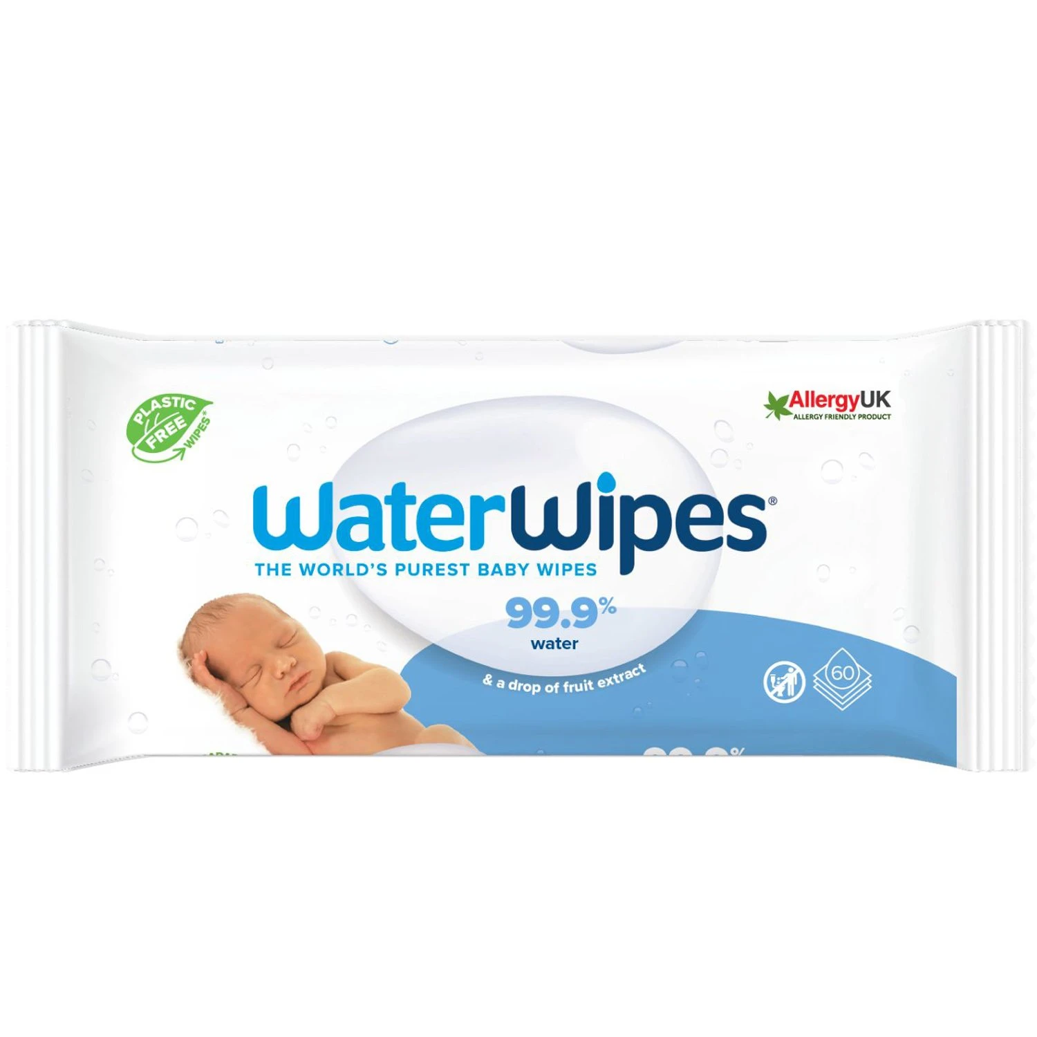 Φωτογραφία προϊόντος: Χωρισ WaterWipes Baby Wipes Άοσμα 0m+ 60 Τεμάχια