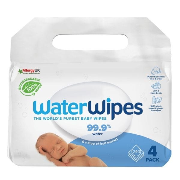 Φωτογραφία προϊόντος: Χωρισ Water Wipes Bio Υγρά Μαντηλάκια με 99.9% Νερό 4 x 60 τμχ