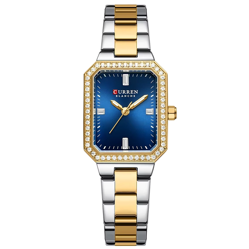 Φωτογραφία προϊόντος: Curren 9102 Silver Gold Blue Γυναικείο Ρολόι