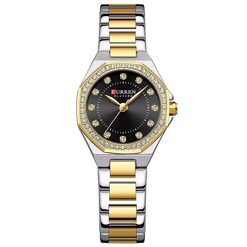 Φωτογραφία προϊόντος: Curren 9100 Silver Gold Black Γυναικείο Ρολόι