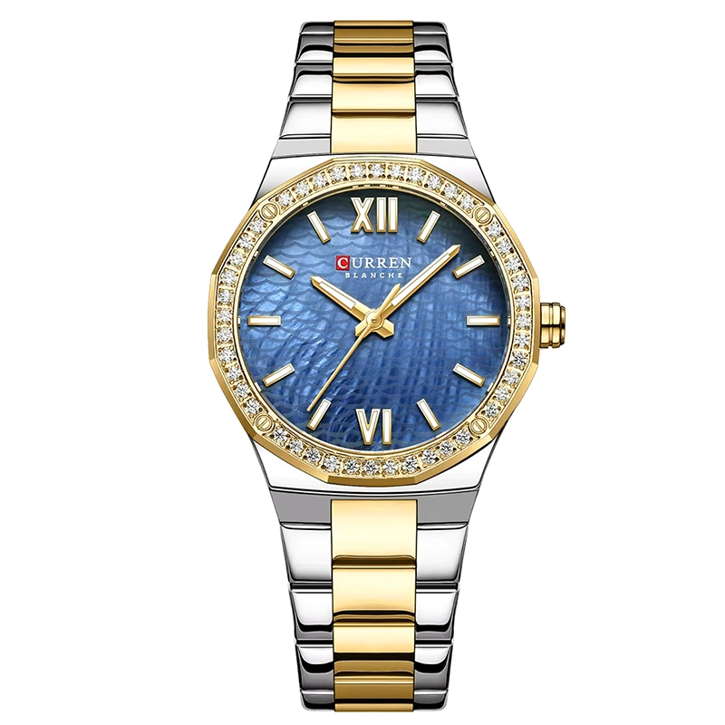 Φωτογραφία προϊόντος: Curren 9103 Silver Gold Blue Γυναικείο Ρολόι
