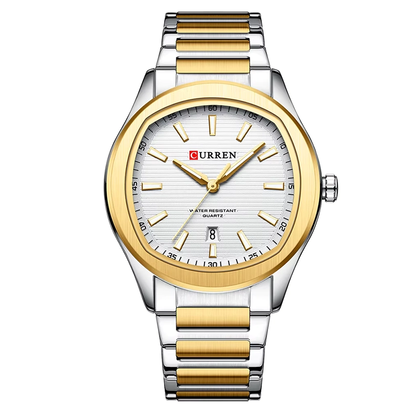Φωτογραφία προϊόντος: Curren 8474 Silver Gold White Ανδρικό Ρολόι