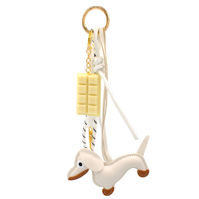 Φωτογραφία προϊόντος: Bag Charm Awear Choco Dog White