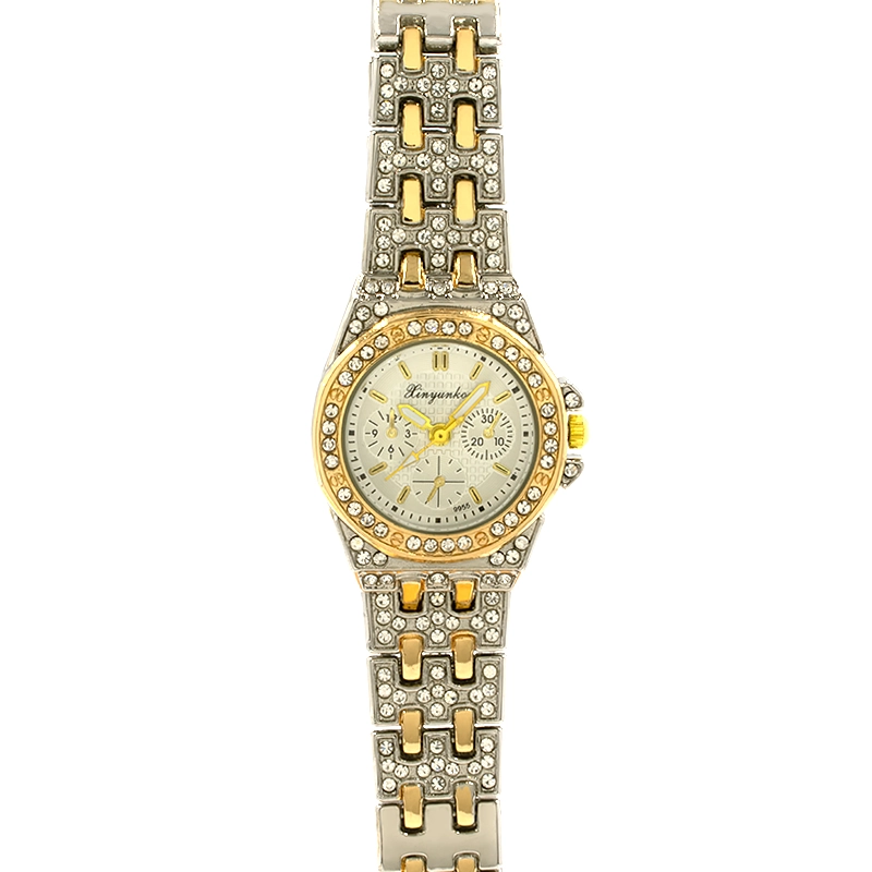 Φωτογραφία προϊόντος: Vintage Ρολόι Γυναικείο Awear Krystal Silver Gold White