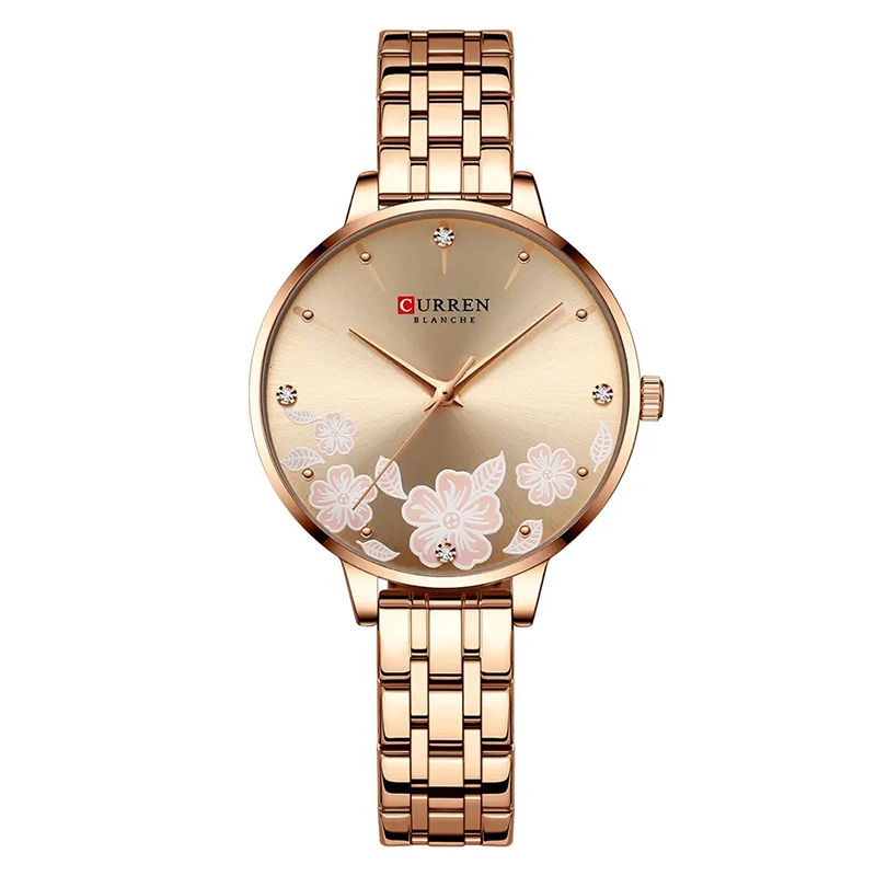 Φωτογραφία προϊόντος: Curren 9068 Rose Gold Γυναικείο Ρολόι με Μπρασελέ