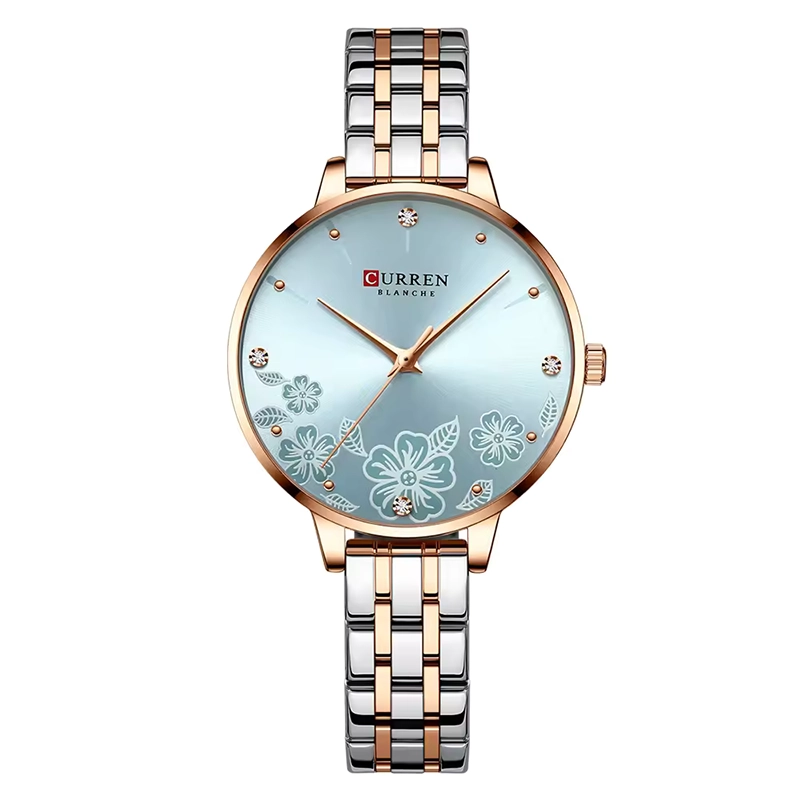 Φωτογραφία προϊόντος: Curren 9068 Silver Blue Γυναικείο Ρολόι με Μπρασελέ
