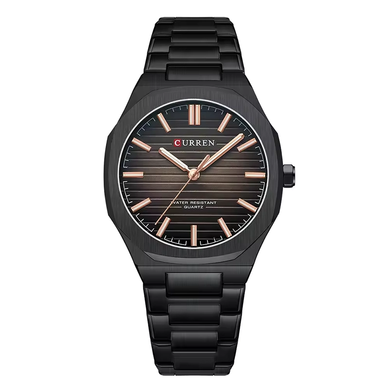 Φωτογραφία προϊόντος: Curren 8456 Black Ανδρικό Ρολόι με Μπρασελέ