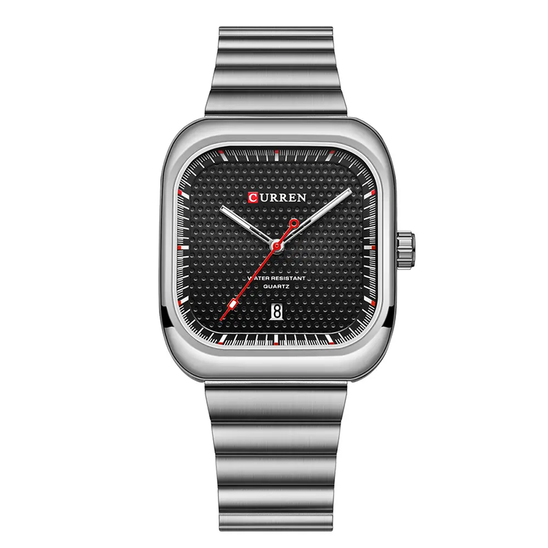 Φωτογραφία προϊόντος: Curren 8460 Silver Black Ανδρικό Ρολόι με Μπρασελέ