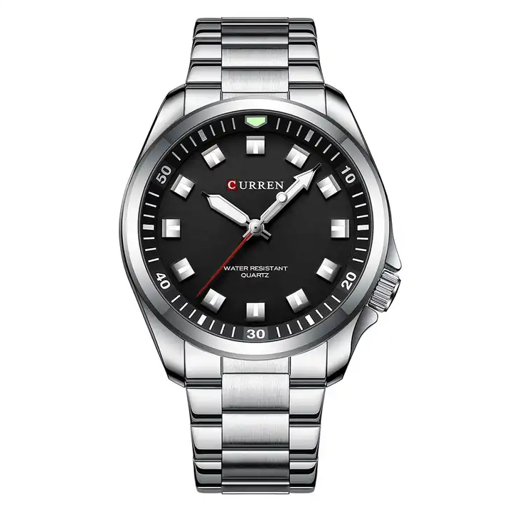 Φωτογραφία προϊόντος: Curren 8451 Silver Black Ανδρικό Ρολόι με Μπρασελέ