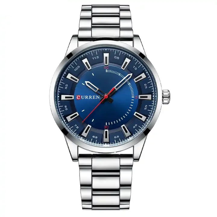 Φωτογραφία προϊόντος: Curren 8406 Silver Blue Ανδρικό Ρολόι με Μπρασελέ