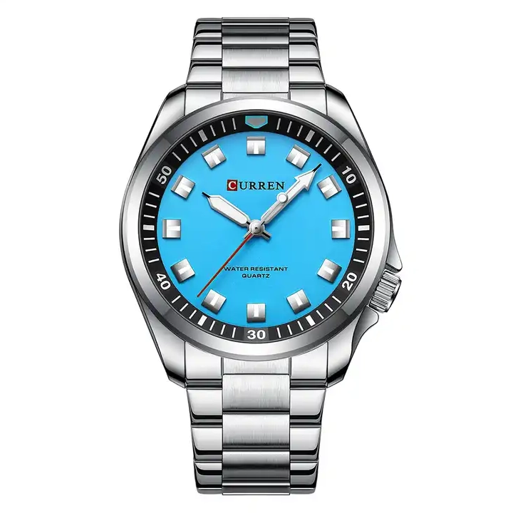 Φωτογραφία προϊόντος: Curren 8451 Silver Blue Ανδρικό Ρολόι με Μπρασελέ