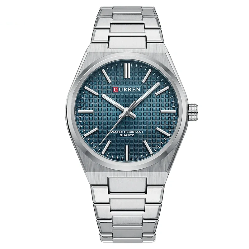 Φωτογραφία προϊόντος: Curren 8439 Silver Blue Ανδρικό Ρολόι Με Μπρασελέ