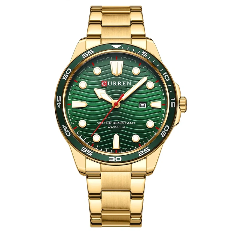 Φωτογραφία προϊόντος: Curren 8426 Gold Green Ανδρικό Ρολόι