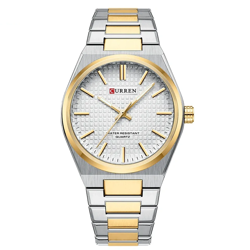 Φωτογραφία προϊόντος: Curren 8439 Silver Gold Ανδρικό Ρολόι Με Μπρασελέ