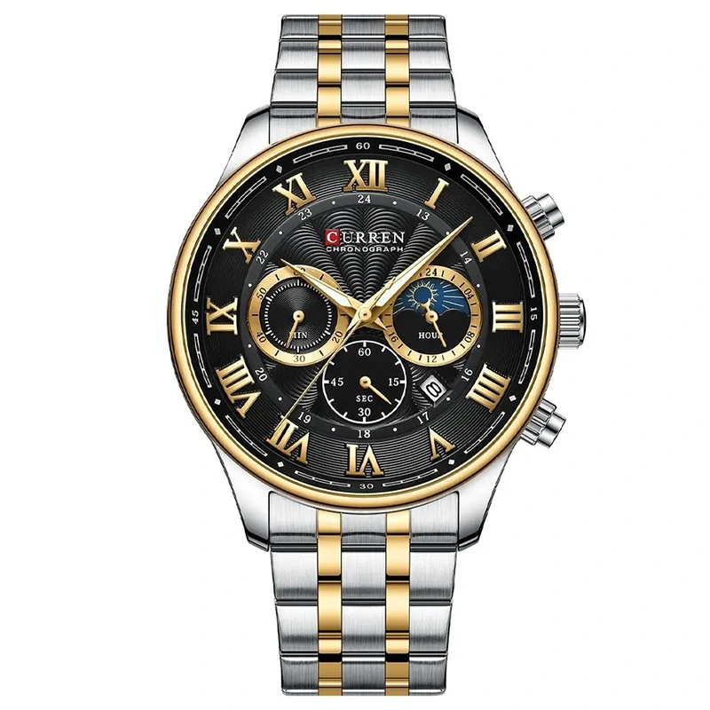 Φωτογραφία προϊόντος: Curren 8427 Silver Gold Black Ανδρικό Ρολόι