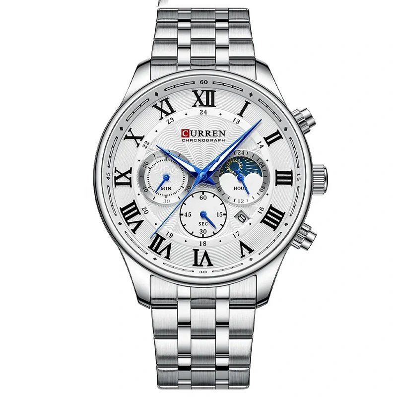 Φωτογραφία προϊόντος: Curren 8427 Silver White Ανδρικό Ρολόι