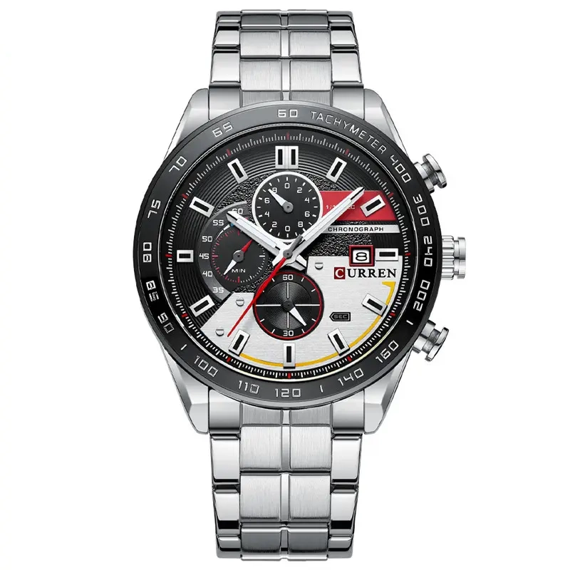 Φωτογραφία προϊόντος: Curren 8410 Silver Ανδρικό Ρολόι με Μπρασελέ
