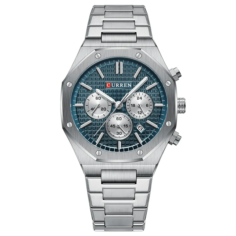 Φωτογραφία προϊόντος: Curren 8440 Silver Blue Ανδρικό Ρολόι με Μπρασελέ