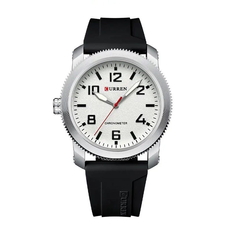 Φωτογραφία προϊόντος: Curren 8454 Black White Ανδρικό Ρολόι
