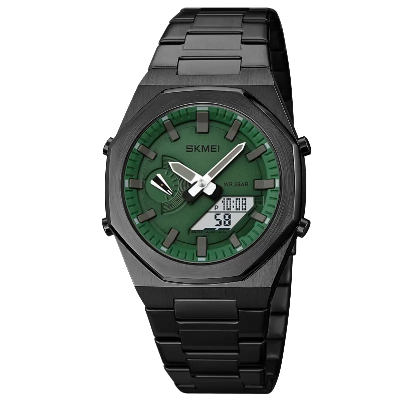 Φωτογραφία προϊόντος: SKMEI 1816 Black Green Ανδρικό Ρολόι με Μπρασελέ
