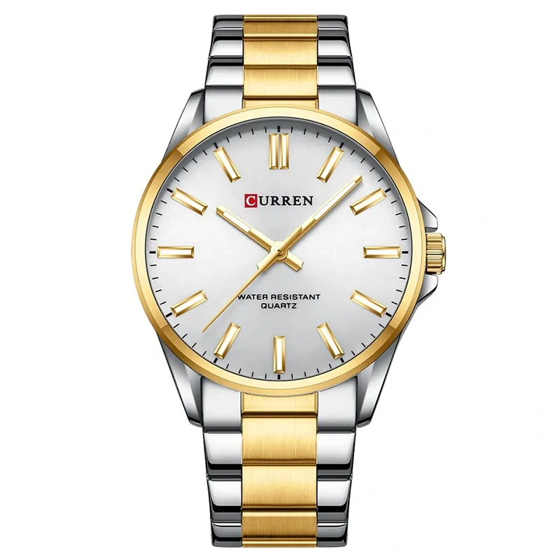 Φωτογραφία προϊόντος: Curren 9090 Gold White Ανδρικό Ρολόι