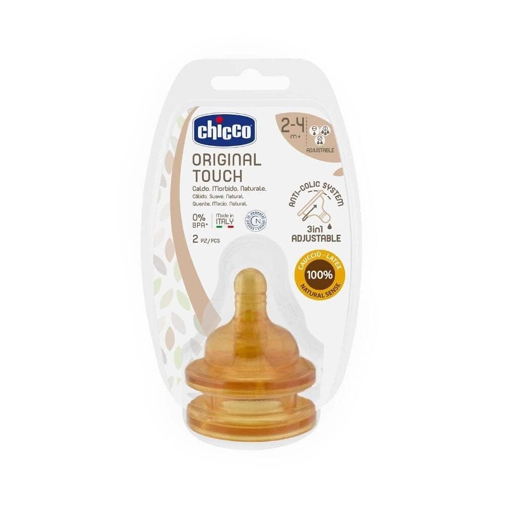 Φωτογραφία προϊόντος: CHICCO - ORIGINAL TOUCH Θηλή Μπιμπερό Καουτσούκ Ρυθμιζόμενη Ροή 2-4m+ - 2τεμ. B61-27832-00