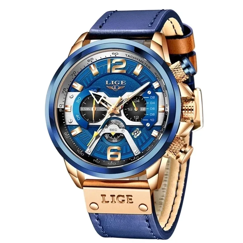 Φωτογραφία προϊόντος: Lige 8917 Blue Ανδρικό Ρολόι