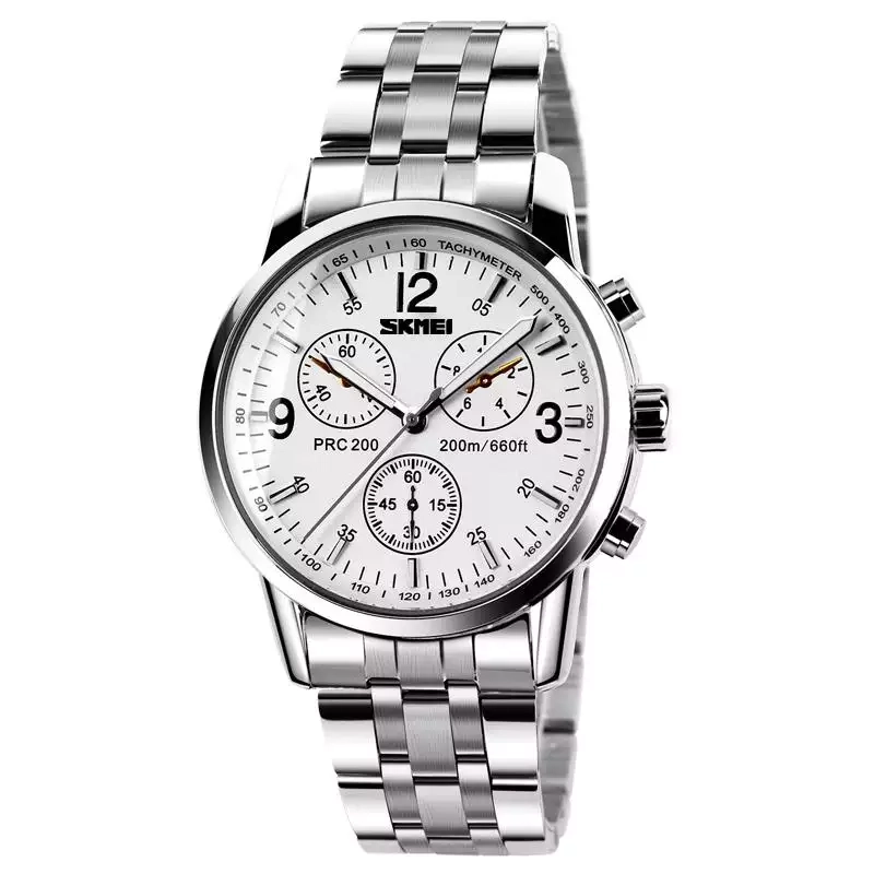 Φωτογραφία προϊόντος: SKMEI 9070 Silver White Ανδρικό Ρολόι
