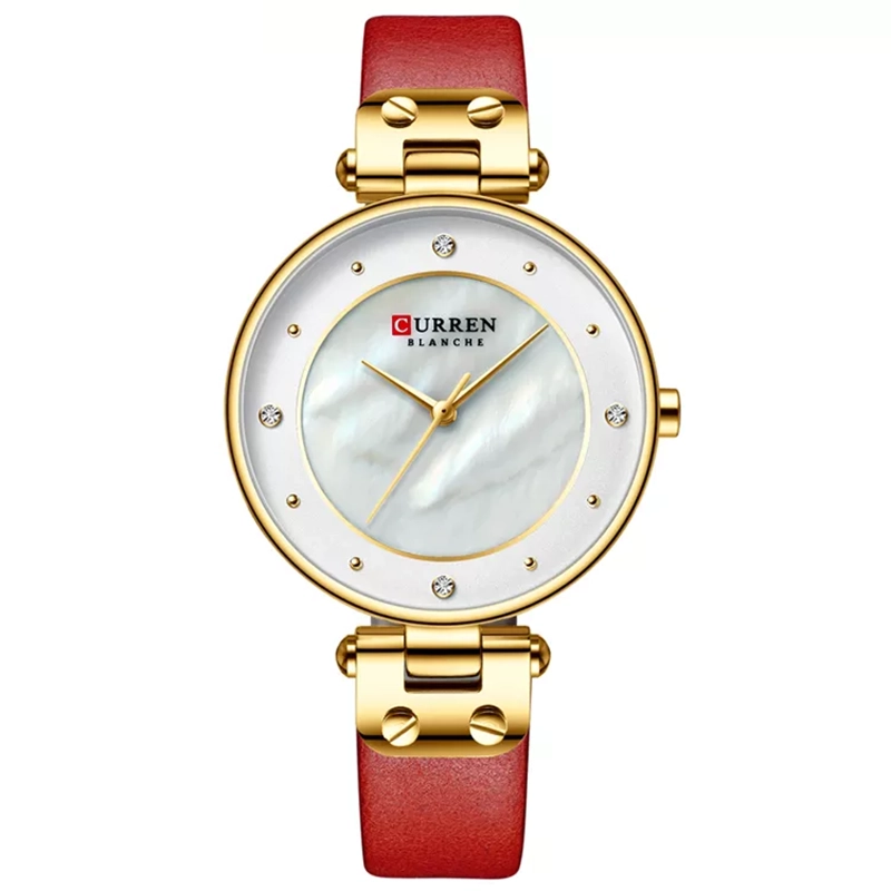 Φωτογραφία προϊόντος: Curren 9056 Leather Red Γυναικείο Ρολόι