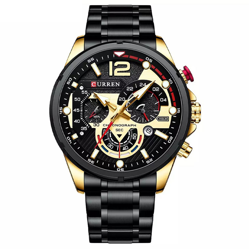 Φωτογραφία προϊόντος: Curren 8395 Black Gold Ανδρικό Ρολόι