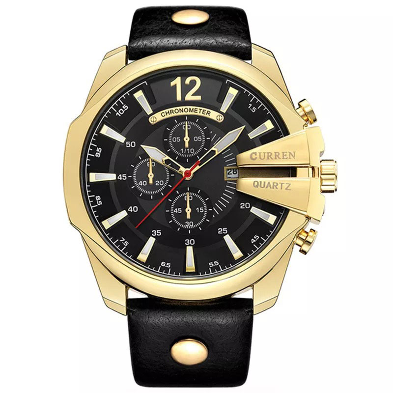 Φωτογραφία προϊόντος: Curren 8176 Black Gold Ανδρικό Ρολόι