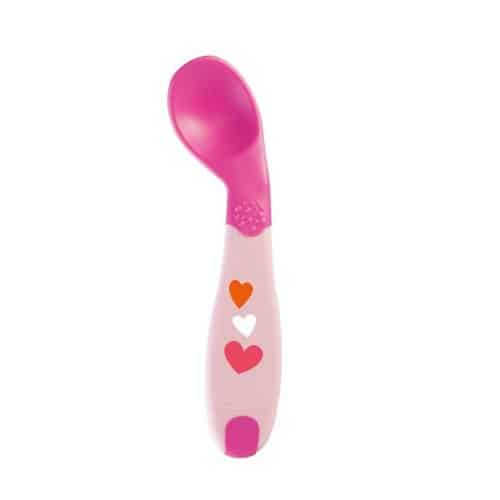 Φωτογραφία προϊόντος: Chicco Babys First Spoon Pink 8M+ 16100-10 (Κουτάλι Σιλικόνης Αρχής 8M+ Ροζ)