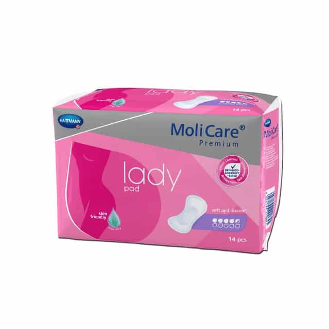 Φωτογραφία προϊόντος: Molimed Hartmann Molicare Premium Lady Pad Γυναικείες Σερβιέτες 4,5 Σταγόνων 14Τεμ.