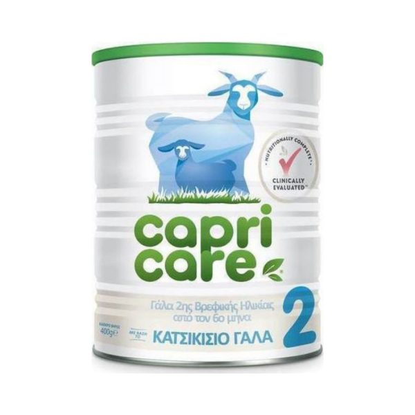Φωτογραφία προϊόντος: Capricare 2 Κατσικίσιο Γάλα για Βρέφη 6-12 μηνών 400 g