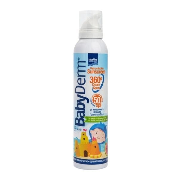 Φωτογραφία προϊόντος: Intermed Babyderm Sunscreen 360 Creamy Spray face + body SPF50 200 ml