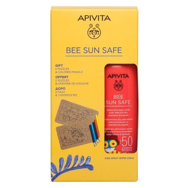 Φωτογραφία προϊόντος: Apivita Bee Sun Safe Hydra Sun Kids Lotion SPF50 200 ml + Δώρο 2 Παζλ + Ξυλομπογιές