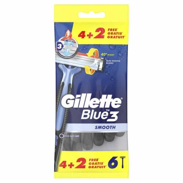 Φωτογραφία προϊόντος: Gillette Blue3 Ανδρικά Ξυραφάκια Μιας Χρήσης 6 Τμχ