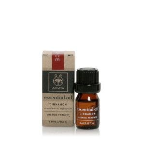 Φωτογραφία προϊόντος: Apivita Essential oil Βιολογικό αιθέριο έλαιο Κανέλλα 5 ml