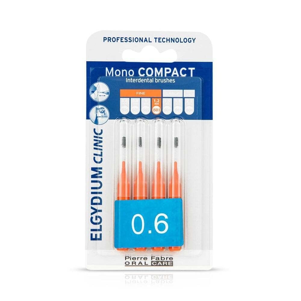 Φωτογραφία προϊόντος: Pf Oral Care ELGYDIUM - CLINIC Mono Compact Μεσοδόντια Βουρτσάκια Πορτοκαλί 0.6 - 4τεμ.
