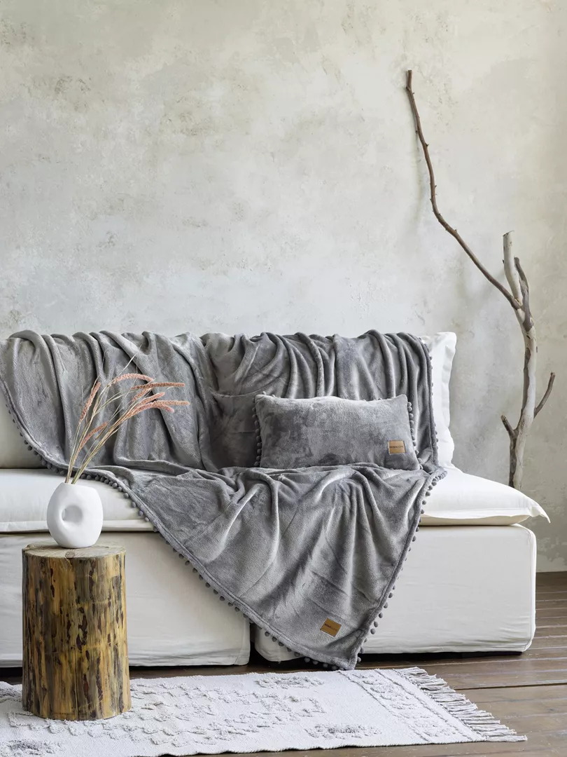 Φωτογραφία προϊόντος: Nima Home Ριχτάρι Macia - Gray Γκρι Μονοθέσιος 130x180
