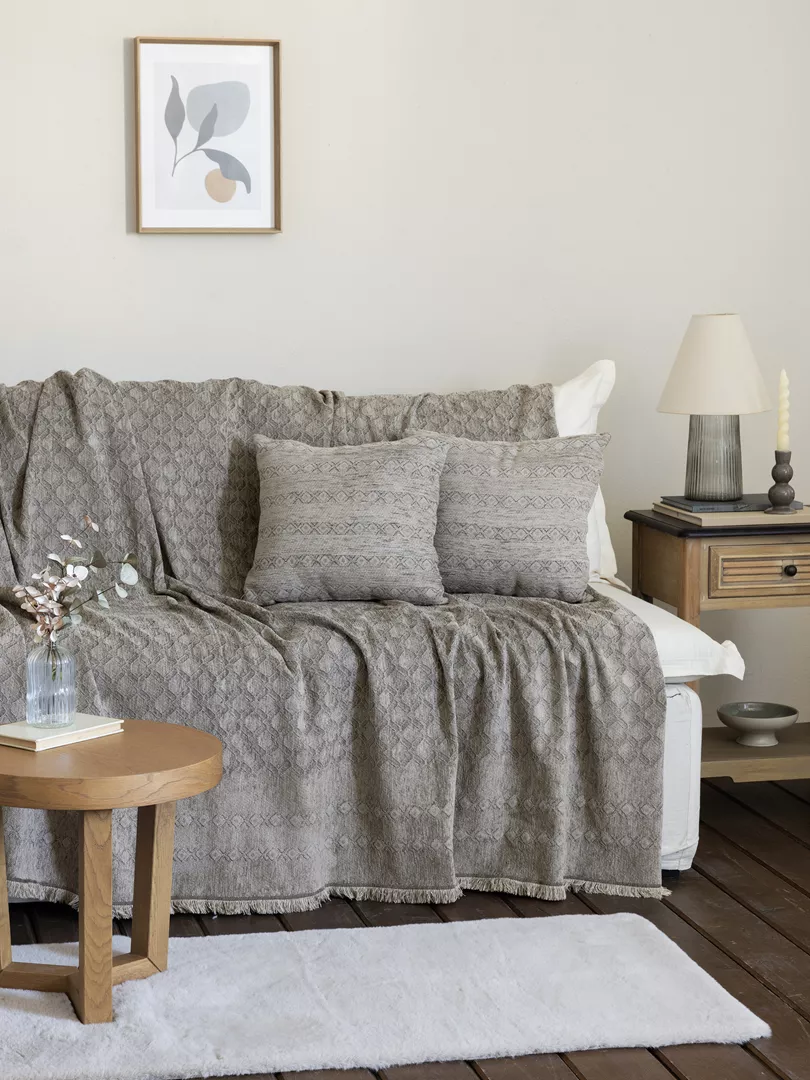 Φωτογραφία προϊόντος: Nima Home Ριχτάρι Mansi - Taupe Μπεζ Διθέσιος 180x240