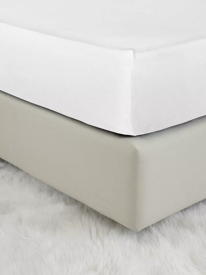 Φωτογραφία προϊόντος: Nima Home Σεντόνι Tender - White Λευκό Μονό με Λάστιχο 100x200+40