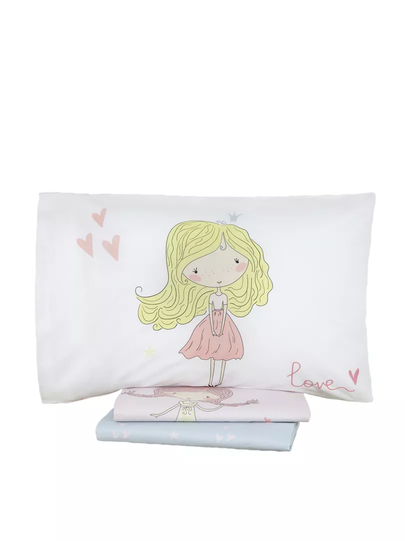 Φωτογραφία προϊόντος: Nima Home Σετ Παπλωματοθήκη Lovely Ροζ Μονή (1 x 160x240 + 1 Μαξιλαροθήκη 52x72)