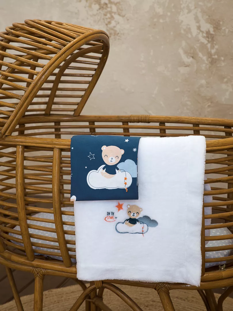 Φωτογραφία προϊόντος: Nima Home Κουβέρτα Nighty Night Λευκό Λίκνου 80x110