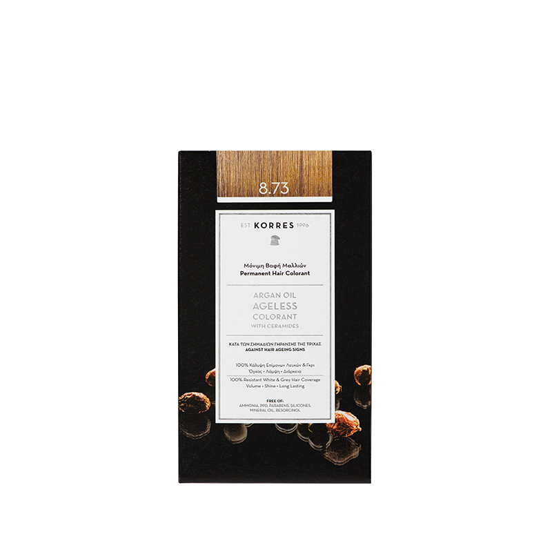 Φωτογραφία προϊόντος: Korres Argan Oil Ageless Colorant Νο 8.73 Χρυσή Καραμέλα 50ml