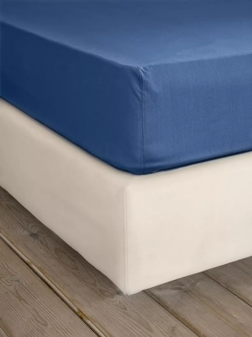 Φωτογραφία προϊόντος: Nima Home Σεντόνι Unicolors - Dark Denim Μπλε Ημίδιπλο με Λάστιχο 120x200+32