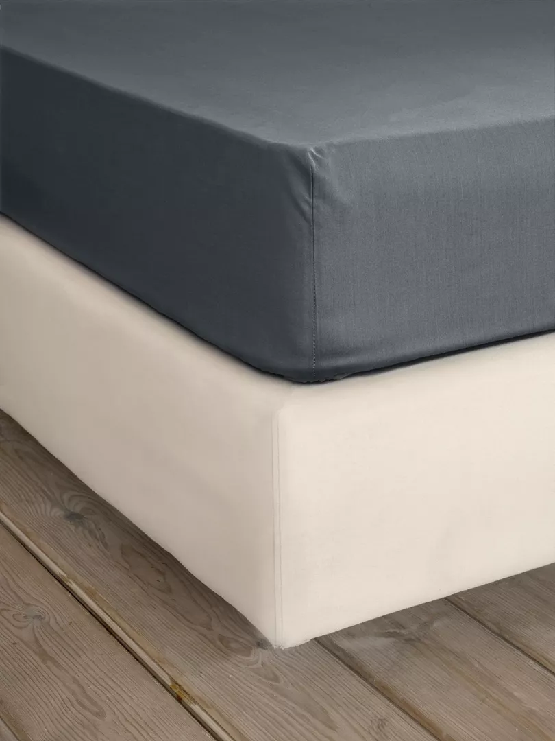 Φωτογραφία προϊόντος: Nima Home Σεντόνι Unicolors - Midnight Gray Γκρι Ημίδιπλο με Λάστιχο 120x200+32
